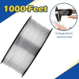 2000 ft 12 Gauge Aluminum Wire for Electric Fencing, Aluminum Alloy Wire for Electric Fencing, High Conductivity & Durability