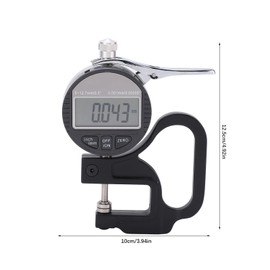 Tyenaza Digital Thickness Gauge, 0.001mm/0.00005"-12.7mm/0.5" Electronic Micrometer Thickness Gauge with LCD Display, 0.001 Accuracy