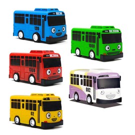 SHDIEHJFMLDH Mini Bus Toy, Mini Pull Back Toy Cars, Bus Model, Toy Cars Set for Friends and Children, Educational Game, Birthday Party Gift, Pack of 5