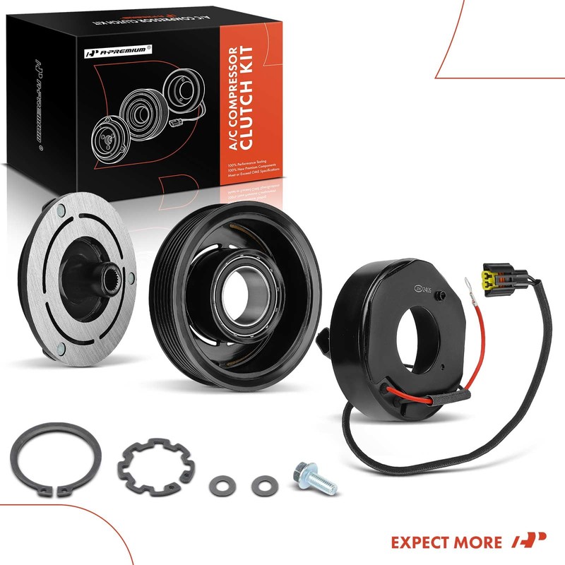 A-Premium Air Conditioner AC Compressor Clutch Kit Compatible with Hyundai