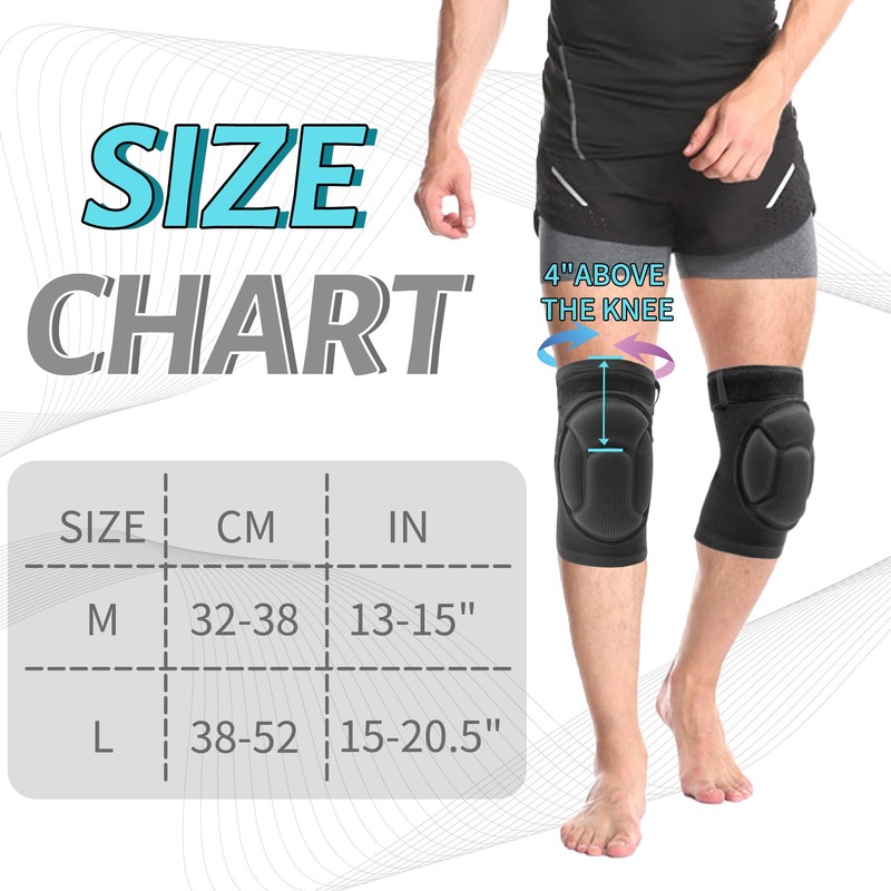 ONTYZZ Knee Pads 1 Pair Thickening Anti-Collision Sponge Knee Support