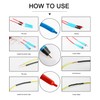 Aoje-Link 1mm ID Blue Heat Shrink Tubing 5M (16.4Ft) 1pcs