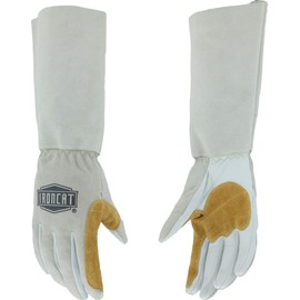 IRONCAT 9072 Premium Split Goatskin Leather Gloves – Gray/Tan X-Large, 17 in. MIG Welding Gloves w/ Keystone Thumb