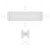 12" Letterplate Door Letterbox UPVC Wood Omega Premium Sprung Heavy