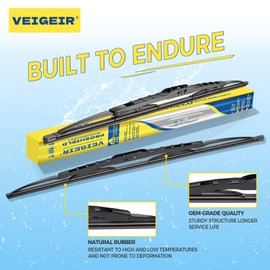 18inch + 18 inch Steel Frame Windshield Wiper Blades,Compatible with Jeep Commander 2010-2006 Cherokee 2001-1999 FORD Ranger 2011-1999 and More Model Model Conventional Front Wiper (Pack of 2)