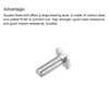sourcing map Square Head Bolt, 10pcs M6x16mm Fully Thread Carbon
