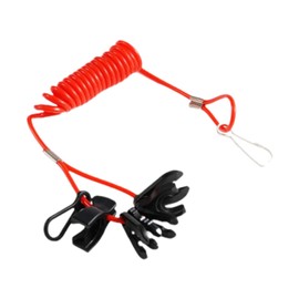 Ronyme Boat Kill Stop Switch Lanyard Cord,Sturdy Easy to Use for Outboard Engine Motor Replacement Outboard Engine Ignition Tether