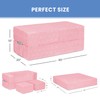 Delta Children Sleeper Convertible Play Sofas, 3 Piece Set, Pink