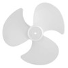 NIKOU 2Pcs Plastic Fan Blades, 3 Leaves Electric Fan Accessories