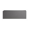 Root and Stock Belmont Rectangle Fiberglass Planter Box, Grey, L:30"