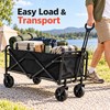 Heavy Duty Foldable Wagon Cart with All-Terrain Wheels – Collapsible
