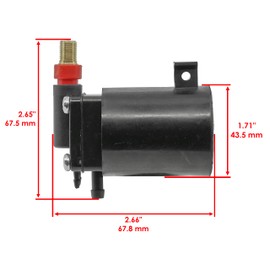 Caltric Fuel Primer Choke Solenoid Compatible with Johnson Compatible with Evinrude OMC 5007356 437233 437238 43762 434326 397909 582865