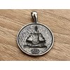 Shiva Yoga Aum Om Ohm Symbol Pendant 925 Sterling Silver