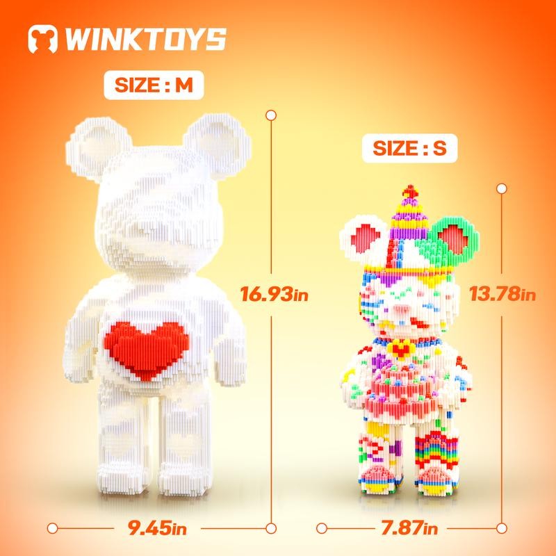 Bear Building Block,Winktoys building block, Bear Toys,Birthday Gift,Festival gift,building sets,Educational