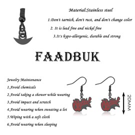 FAADBUK Video Game Lover Gift Miles Edgeworth Fan Gift Video Game Earring for Gamer (Objection Earring)