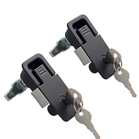 Powder Coated Lift and Turn Compression Latch, Adjustable Grip Matching Keys 2PCS