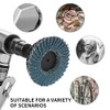 9Pcs 2inch Flap Discs, High Density Zirconia Alumina Flat Rollock