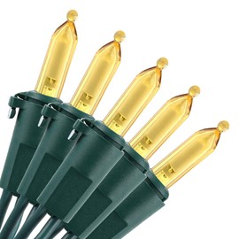 Brizled Mini Christmas Lights, 33ft 100 LED String Light End-to-End Connectable, UL Certified Energy Saving Fairy Light for Indoor & Outdoor Bedroom Wedding Party Christmas Tree Decoration, Warm White