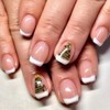Christmas Press on Nails Short Square - ZWENJIE Winter Pink