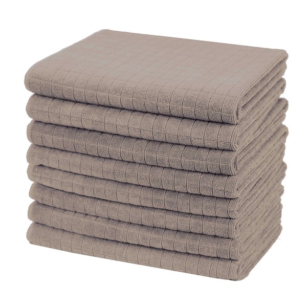 gryeer 8 Pack Tea Towels, 100% Microfibre, Soft, Super Absorbent
