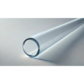 Premium Borosilicate Clear Glass Blowing Tubes 16 mm OD 2.5mm Thick [ GLAZED EDGES] (4 inch, 50, Count)