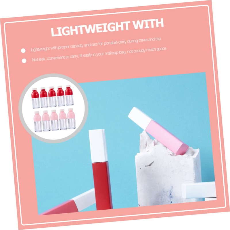 VICASKY 10pcs Lip Gloss Tubes with Wand Empty Bottles for