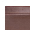 Dacasso 34" x 20" Chocolate Brown Leather Desk Pad with