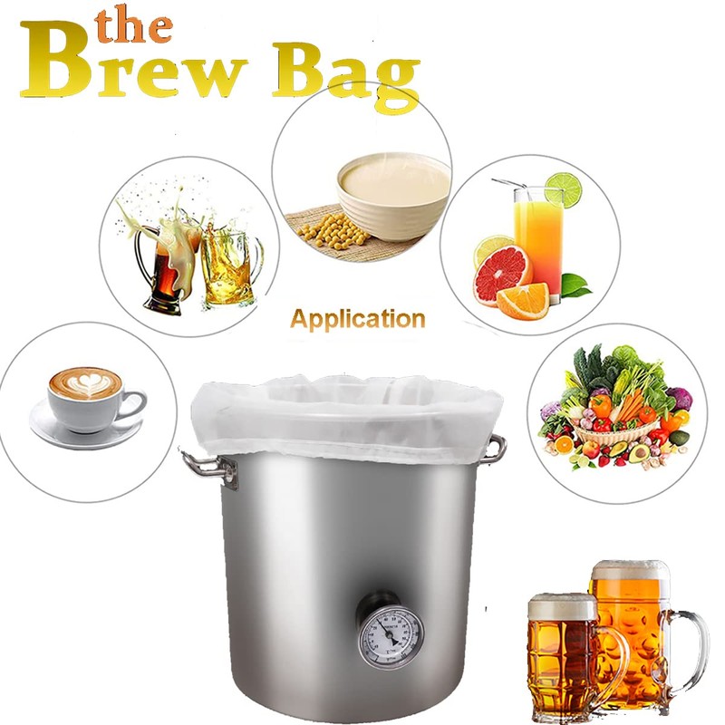 Brewing Filter Bags, 2 Pack 250 Micron Fine Mesh Bag