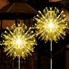 JJGoo Outdoor Solar Lights Firework, 2 Pack 120 LEDs Waterproof