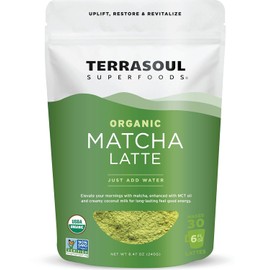 Terrasoul Organic Matcha Latte - Premium Vegan & Dairy-Free Blend