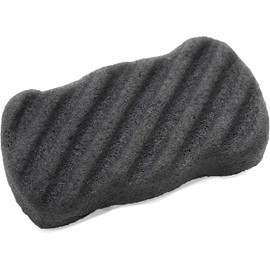 NORI Esponja KONJAC Corporal Carbon Bambu -KONJAC SPONGE NATURAL CHARCOAL - Acne, piel grasa/limpia tu piel para evitar espinillas en la espalda
