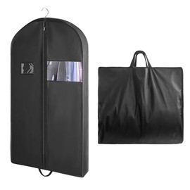 Garment Bag Suit, Foldable Travel Suit Bag, Men, Breathable Garment Protective Cover, Garment Bags for Jackets, Shirts, Evening Dresses, Storage, with Zip, Suit Protective Case, Clothes Cover 110 x 60
