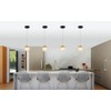 WOWEWA G9 Hanging Light Acrylic Pendant Light Modern Ball Chandelier