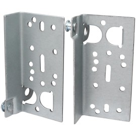 Wawory 2 Pack Garage Door Bottom Lift Brackets 7/16-Inch Stainless Steel Silver Heavy Duty Rust-Resistant Brackets for Garage Door Repair | Commercial & Residential Door Hardware Replacement