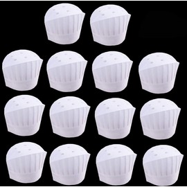 Biluer Disposable Chef Hat, 40PCS Adjustable Cooking Hat Paper Chef Hats Kitchen Hats for Food Restaurants Home Kitchen School Classes Catering Equipment or Birthday Party (23 * 29cm)
