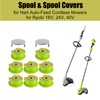 8 Spools 2 Trimmer Caps for Hart Auto-Feed String Trimmer,