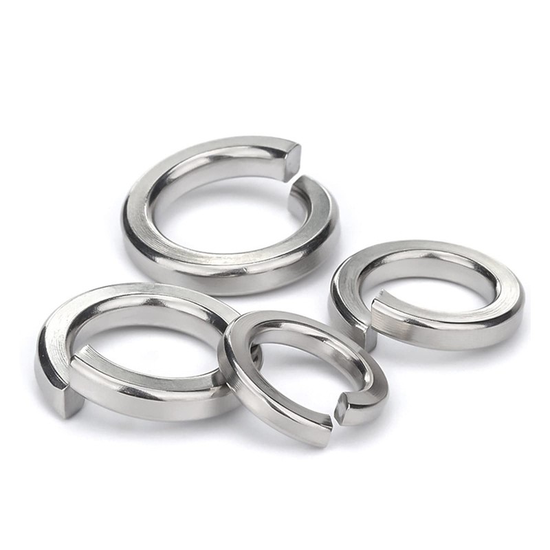 M8 Split Lock Washer, 18-8 (304) Stainless Steel Spring Lock