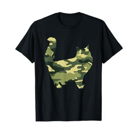 Military Cat Camo Men Print US Feline Pet Kitty Veteran Gift T-Shirt