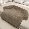 Calming Dog Bed Fluffy Plush Dog Mat for Furniture Protector