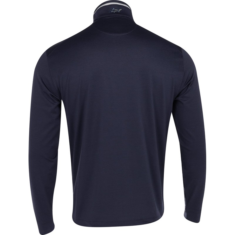 Greg Norman Men's Leaderboard 1/4 Zip Stretch Golf Pullover Navy
