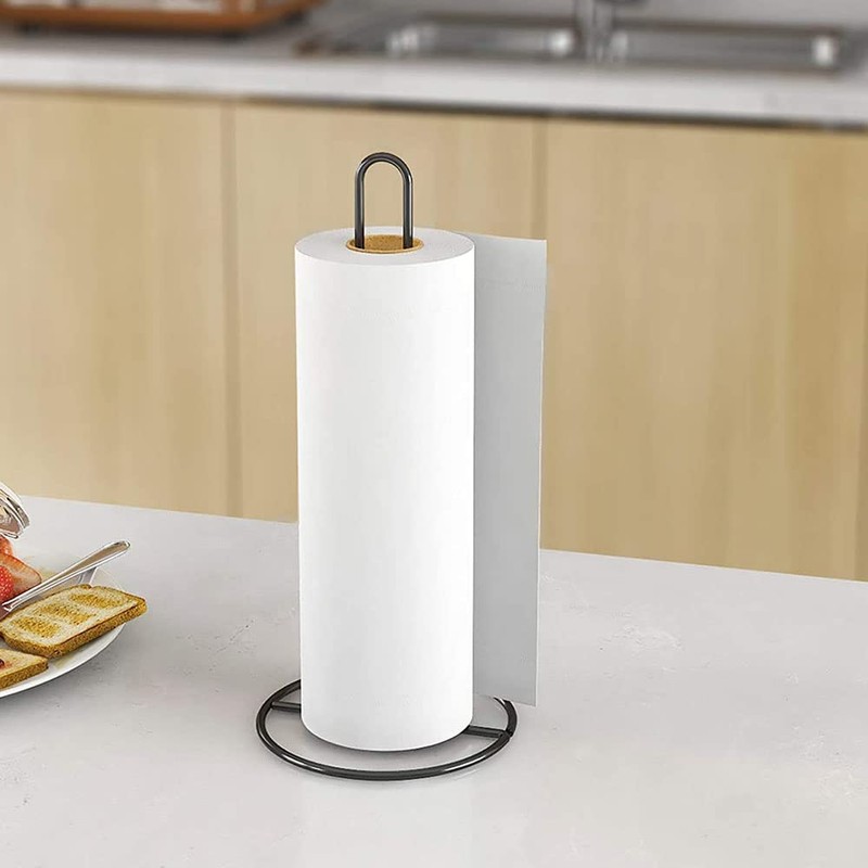 Black Standing Paper Holder, Kitchen Roll Holder, Kitchen Roll Stand,