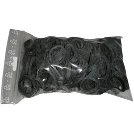 Fa.ars 100 g Rubber Rings Rubber Bands Household Rubber Ring Rubber Bands Black 20 mm Diameter 1.2 x 4 mm Wide
