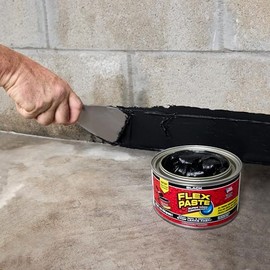 FLEX PASTE Pasta de Caucho Flexible, Funciona Bajo Agua; Repara Superficies Interior y Exterior, Secas o Húmedas; Esparce, Modela, Forma y Sella Aguje