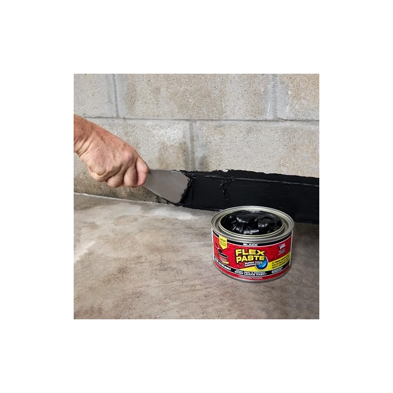 FLEX PASTE Pasta de Caucho Flexible, Funciona Bajo Agua; Repara