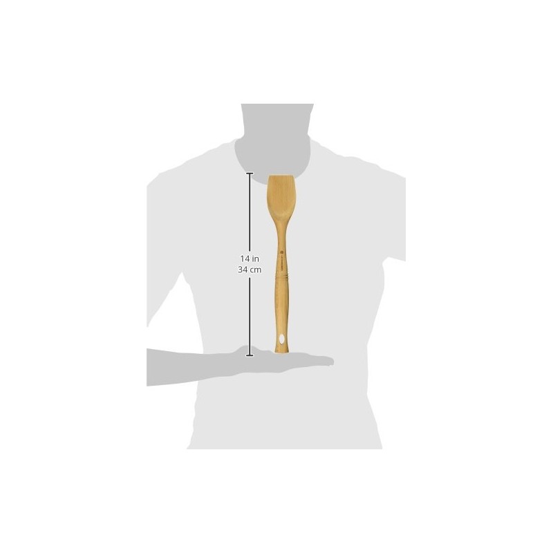 Le Creuset Revolution Scraping Spoon, 12.5" x 2.5", Wood
