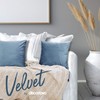 Deconovo Set of 2 Large Crushed Velvet Cushion Covers 65cm