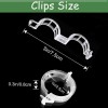 7Queen 250PK Secured Plastic Plant Clip, Plant Support Clips, Garden