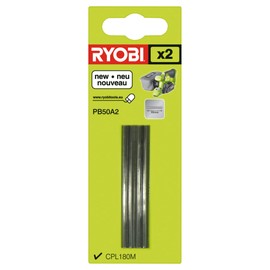 Ryobi PB50A2 Planer Blade, 0 V, Hyper Green, 50 mm, Set of 2 Piece