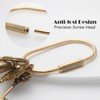 CMVFYL Gold Brass Key Rings, Purse Bag Charms for Handbags,