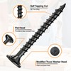 #8 x1-1/2 Deck Screws, 250Pcs Star Drive Wood Screws, Rust